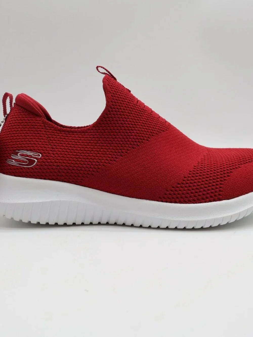 Skechers Ultra Flex First Take Women's Red Slip-On Sneakers Size 9